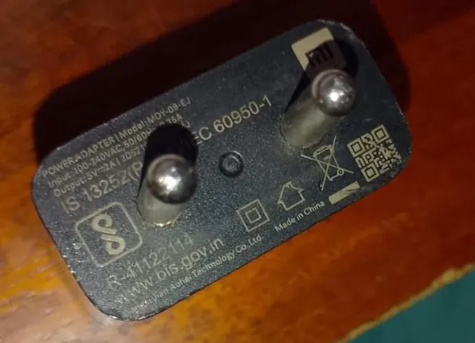 carregador original adaptive power xiaomi 10w (5v 2a)