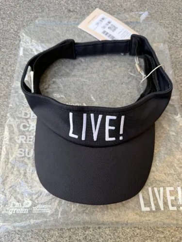 Viseira Live Preta tamanho único