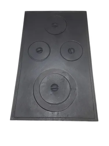 Chapa fogão Lenha Retangular grande 70cm x 43cm Ferro Fundido