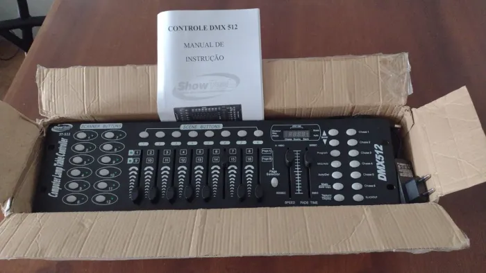 Mesa dmx para iluminação dj