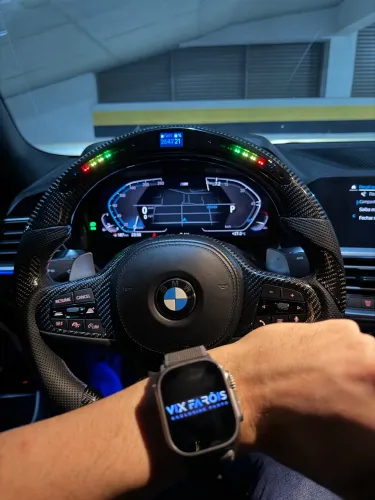 VOLANTE ESPORTIVO CARBONO BMW
