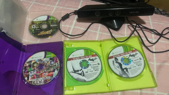 Xbox 360 completo com kinect e jogos 