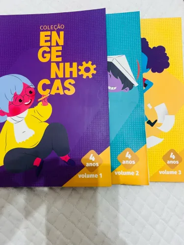 Livros coleção Engenhocas volume 1,2 e 3 para 4 anos