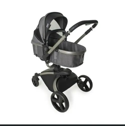 Carrinho Vulkan Silver com Giro 360 + Bebê Conforto