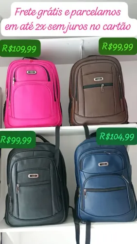 Bolsas couro sintético unissex 