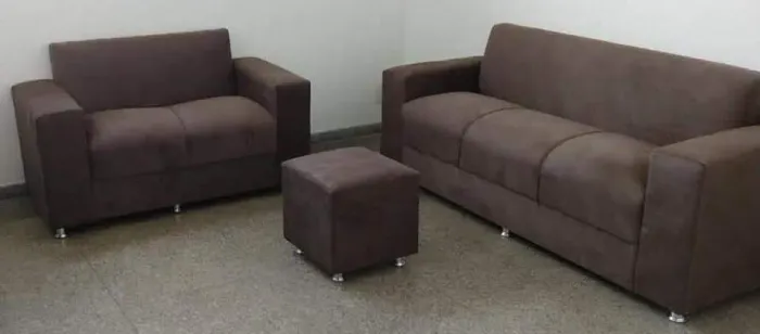 Sofá 2 e 3 lugares Suede D33 Resistente Confortável Promoção