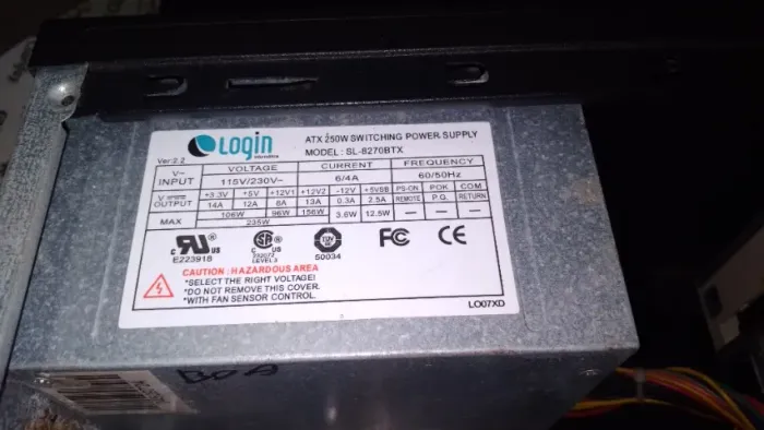 Fonte ATX 250W Login