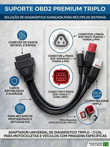 Cabo Adaptador OBD2 3 4 E 6PINOS