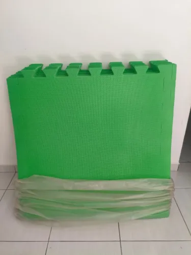 10 tatames verde claro 1x1m 2cm espessura grosso, infantil, academia, pilates