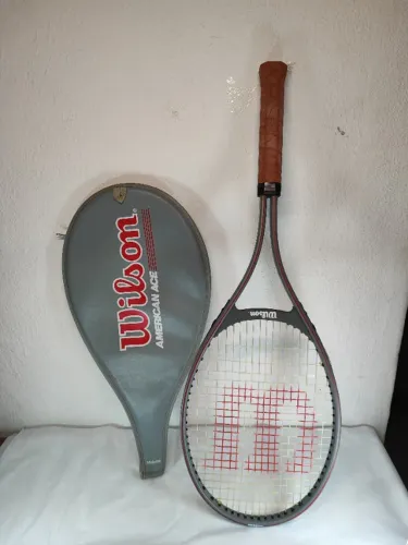 Raquete de tênis Wilson American Ace Series tamanho médio 41/2"