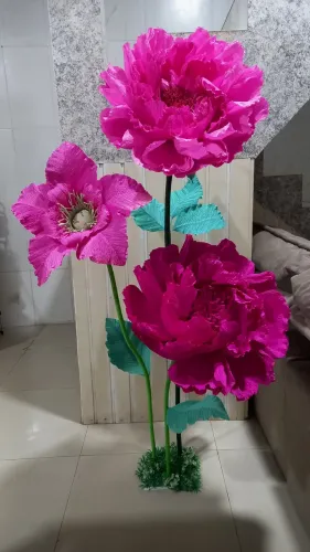 Flores gigantes para decoração