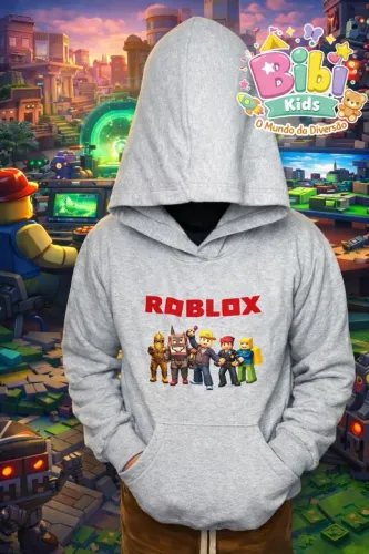 MOLETOM INFANTIL ROBLOX C/CAPUZ