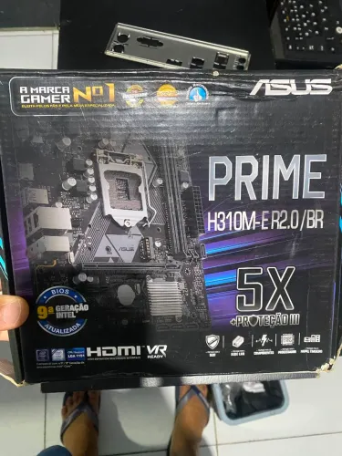 Placa mãe Prime H310M - E R2.0/BR 5x + Processador I5 9400f