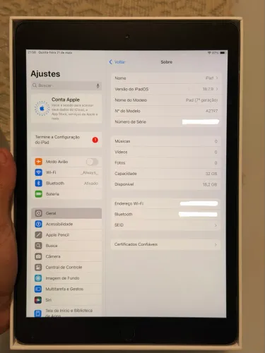 iPad 7 32GB Geração