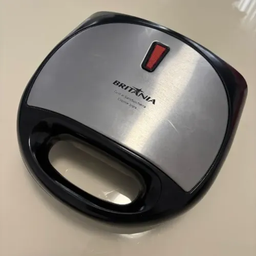 sanduicheira grill britania crome inox