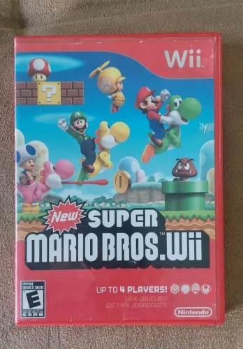Jogo New Super Mario Bros.Wii físico vídeo game Nintendo wii n? super nintendo snes xbox