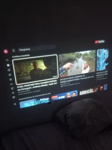 Projetor tv smartv top zerado ok