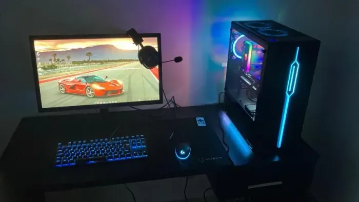 PC Gamer Completo RTX 2060 12GB + Ryzen 5 5600 + Monitor 144Hz + Periféricos