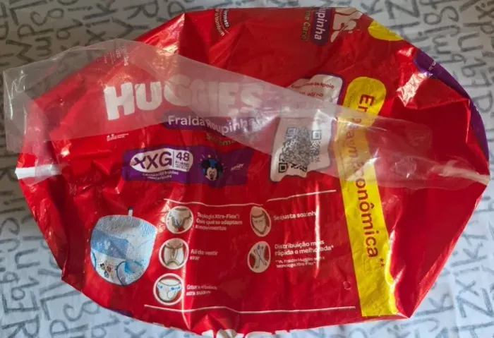 FRALDAS ROUPINHA - HUGGIES -XXG|48