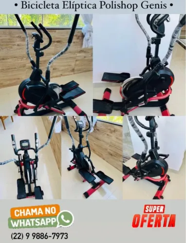 Aparelho fitness academia bicicleta elíptica 