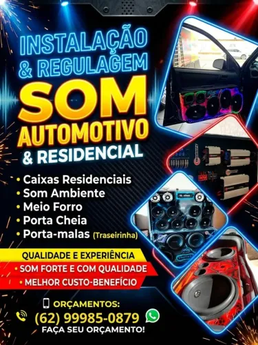 Instalação de som automotivo em geral