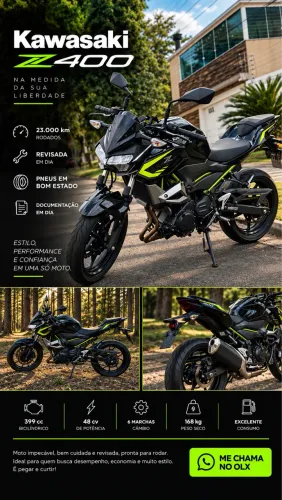 Kawasaki Z400 - R$ 27.447