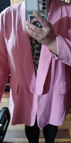 Blazer Pink Pluss Size Tamanho: Extra