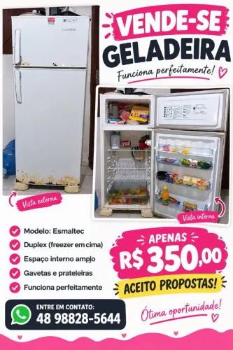 Geladeira esmaltes