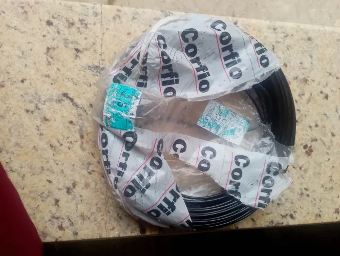FIO DE ENERGIA ELÉTRICA SEÇÃO NOMINAL UNIPOLAR 2,5mm² ANTICHAMA MARCA: CORFIO 