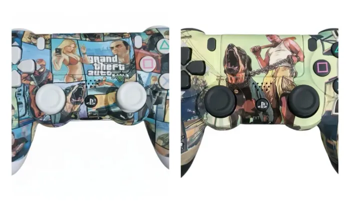 Controle Sem Fio PS4 DualShock 4 Linha Premium Superior Personalizado - GTA, GTA 5