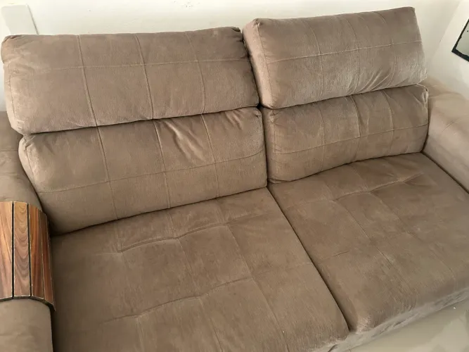 Sofá rattan 3 lugares
