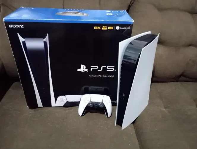 PS5 DIGITAL NA CAIXA + GARANTIA, PARCELO ATE 18X. LOJA FÍSICA .