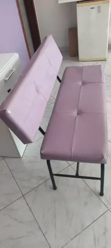BANCO ESTOFADO COM ENCOSTO