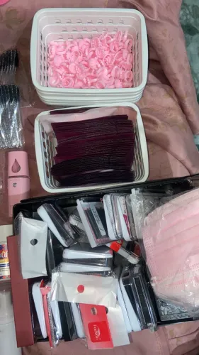 Utensílios para extensão de cílios 