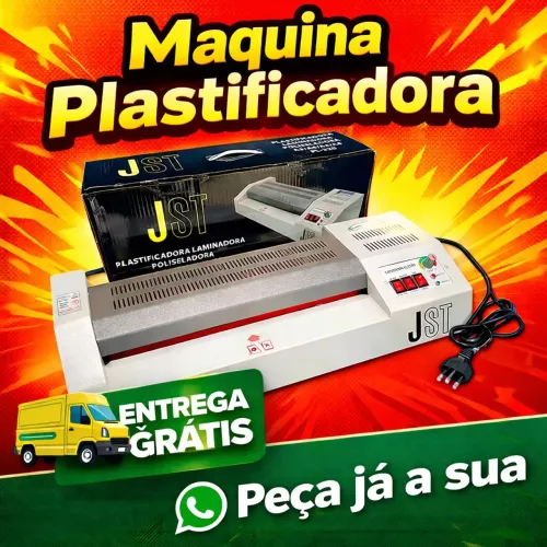 Máquina Laminadora Plastificadora A3 - Entrega Grátis em Manaus
