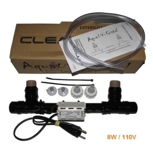 Filtro UV-C 8w Externo para Aquários e Lagos Clean Jump 110v