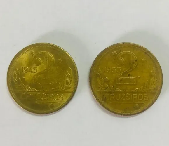 Moedas antigas de 2 Cruzeiros