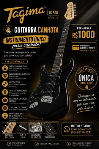 Guitarra Tagima TG500 (CANHOTA).