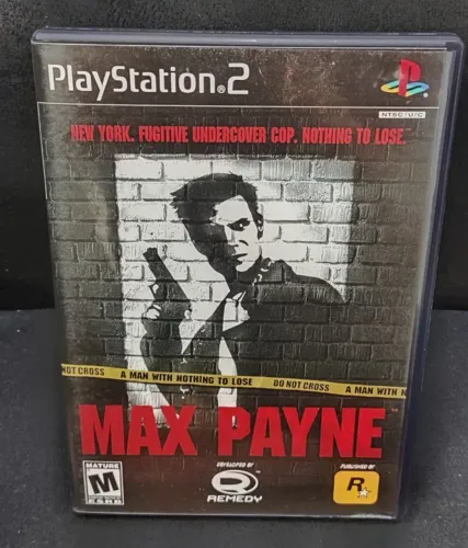 Max Payne - PS2 (Completo / Black Label / Com Card Rockstar)