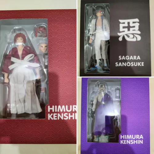 Great Toys Dasin Model Set 3 Figuras Kenshin Himura Sanosuke Sagara Makoto Shishio