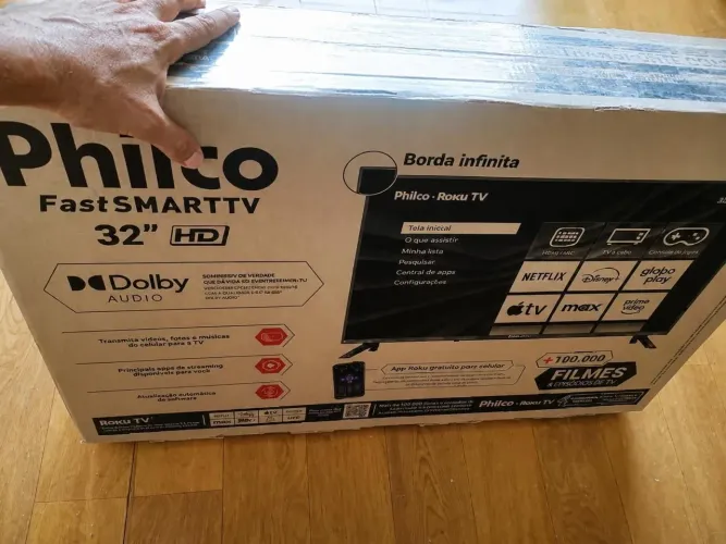 Vendo TV 32 PL. Na ZERADA na Caixa