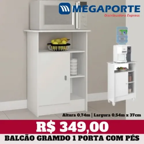 Balcão Armário Multiuso 1 Porta (Novo) Entrega Grátis!