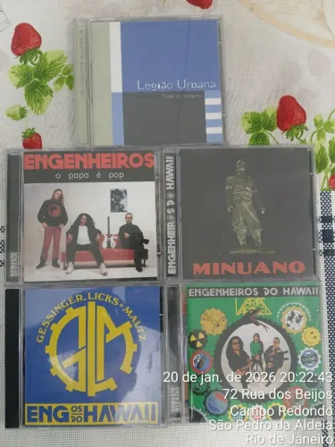 Coleção de cd engenheiros do Hawaii 