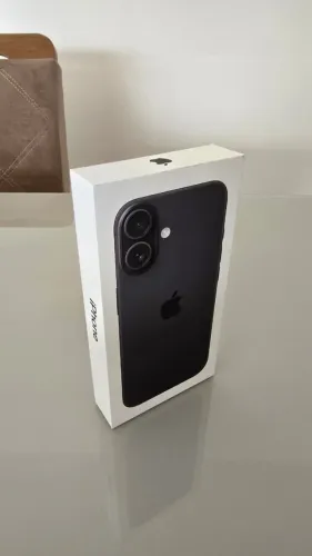 iPhone 16 128GB Preto 6,1" 48MP iOS 5G - Novo e Lacrado!