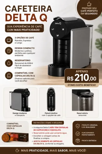Cafeteira Delta Q Original - Pouco Uso e Perfeito Estado