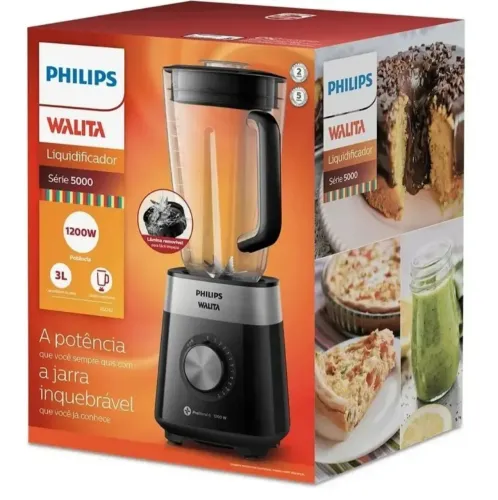 Liquidificador Série 5000 Ri2242 3L Preto Philips Walita