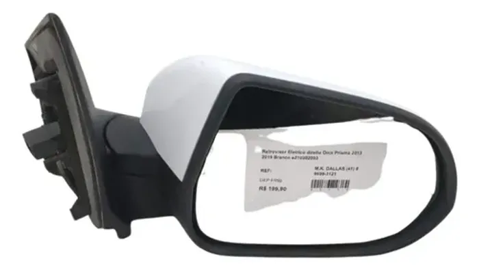 Retrovisor Eletrico Direito Onix Prisma 2013 2019 Branco E210002003