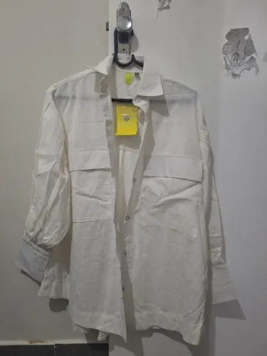 Camisa feminina off white - Farm