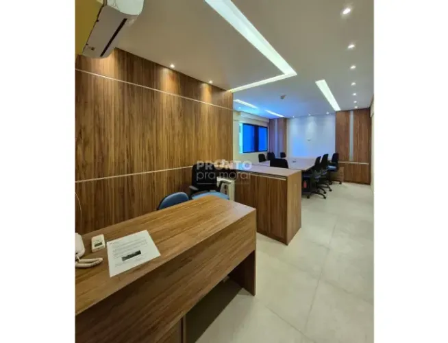 Sala comercial mobiliada pronta para usar.