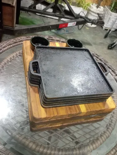 Tábua churras c/ chapa de ferro fundido